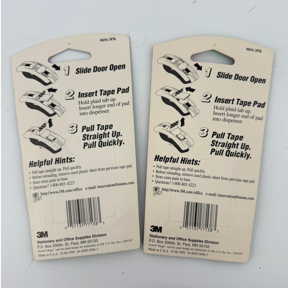 3M Scotch Pop Up Magic Tape Strip Desktop Dispenser Hand Strap 750 Tape Strip - Picture 8 of 9